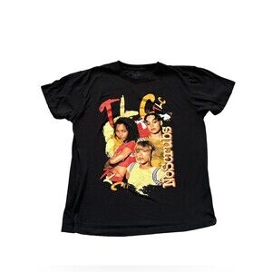 Y2K TLC Graphic Band Tee Black Women’s Retro 90s Style T Shirt
